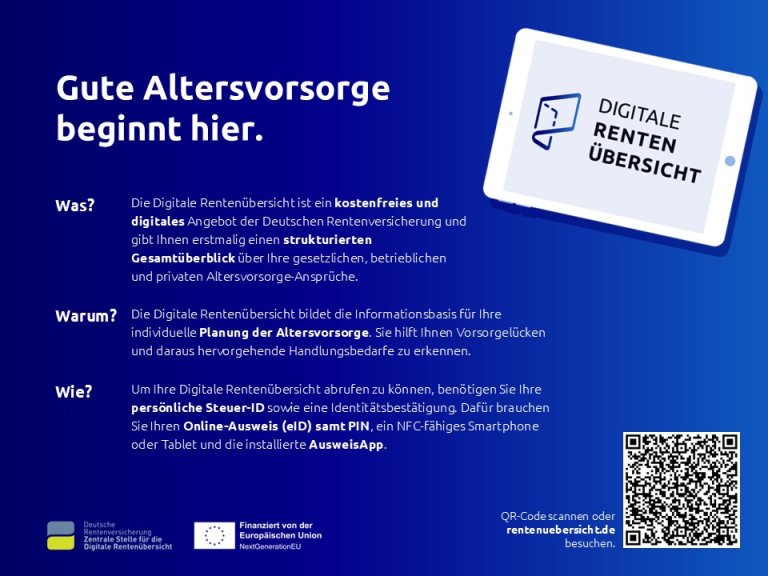 Digitale Rentenübersicht